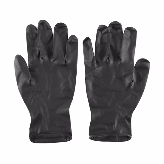 Medizinische Versorgung, puderfreier medizinischer blauer Einweg-Untersuchungshandschuh aus Nitril